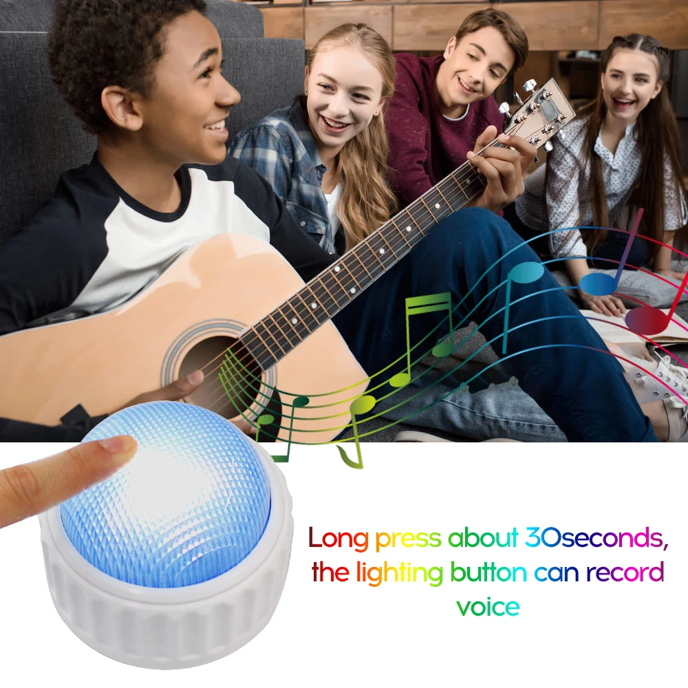 Для записи беседы Кнопка с высоким ярким светильник том светодиодные Обучающие