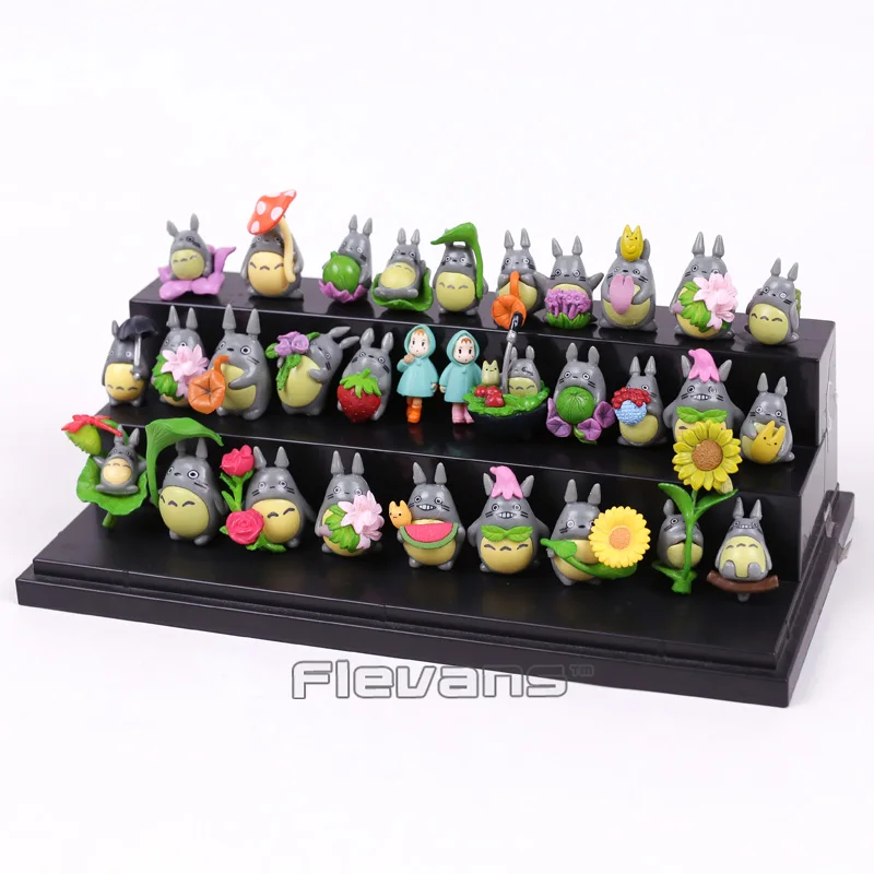 My Neighbor Totoro Kawaii Mini PVC Figures Brinquedo Pot Decoration Dolls Toys 30pcs/set | Игрушки и хобби