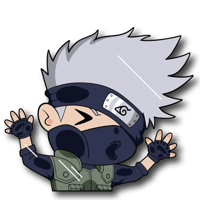 

High Quality Kakashi Jilaiya Game Funny Anime Peeking Glass Vinyl Decal Sticker for Car Window Laptop Hydroflask Waterbottle PVC