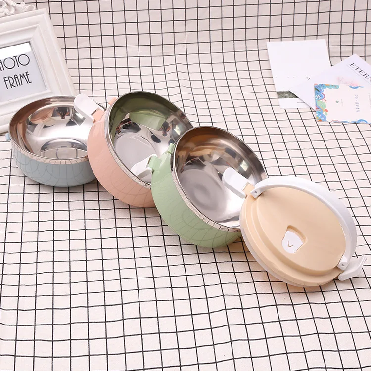 Трехслойные Ланч боксы из нержавеющей стали AHTOSKA с отделениями Бенто бокс