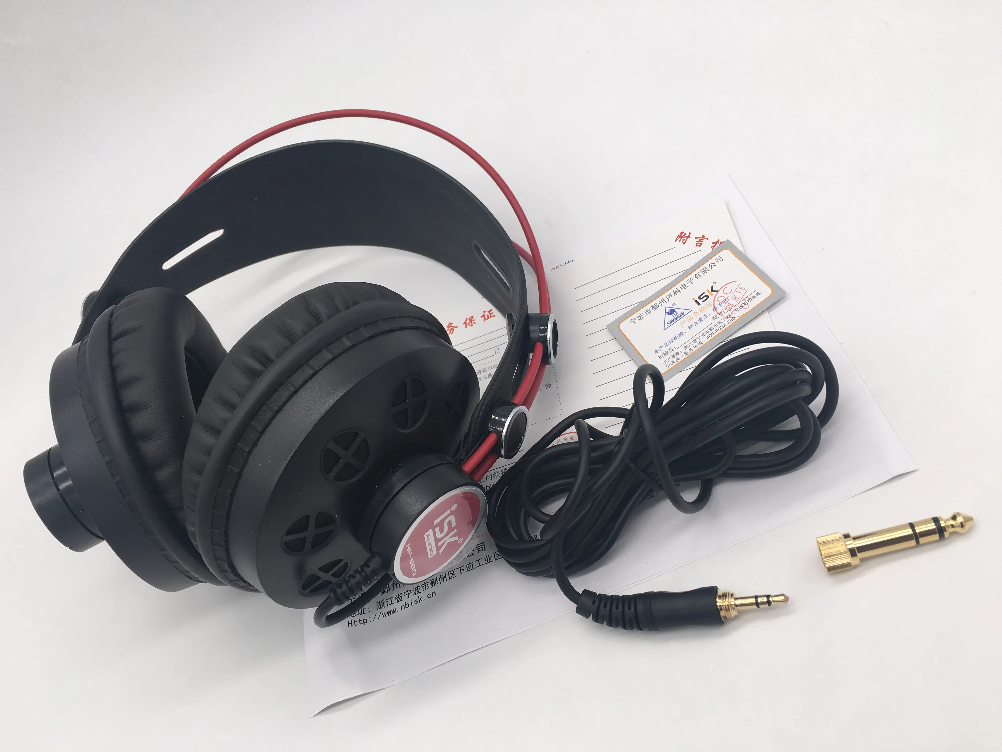 Полуоткрытые динамические наушники ISK HP-580 для оценки музыки записи и просмотра