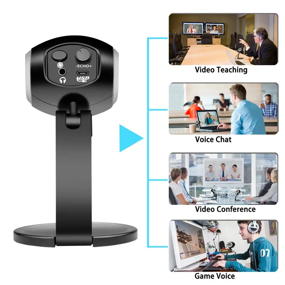 USB микрофон KIMAFUN для ноутбуков и компьютеров Mac записи потокового видео Twitch