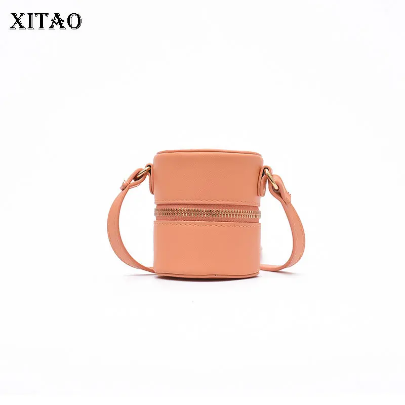 

XITAO Women Crossbady Bags Fashion New Women Solid Color 2021 Autumn Minority Synthetic Leather Solid Color Cylinder GWJ0773