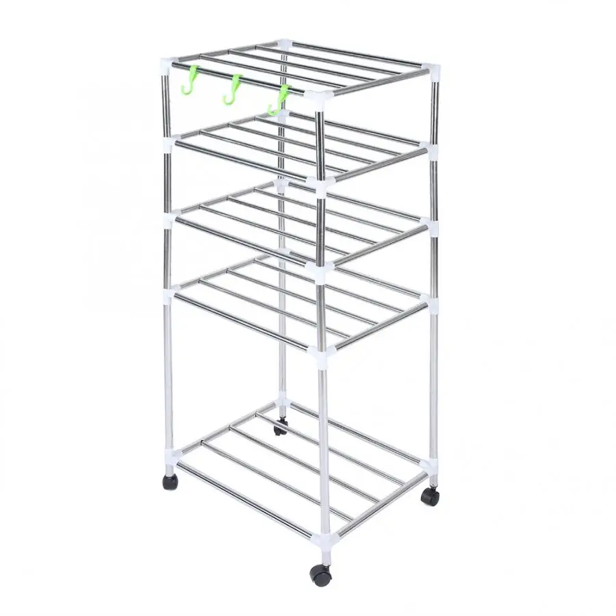 Пятиуровневая стойка из нержавеющей стали повышающая качество Кухонных