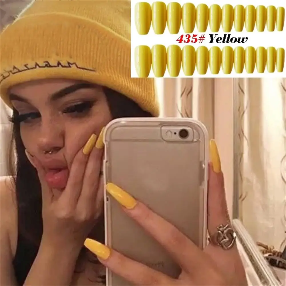 Матовые накладные ногти в форме балерины 24 шт. | Красота и здоровье