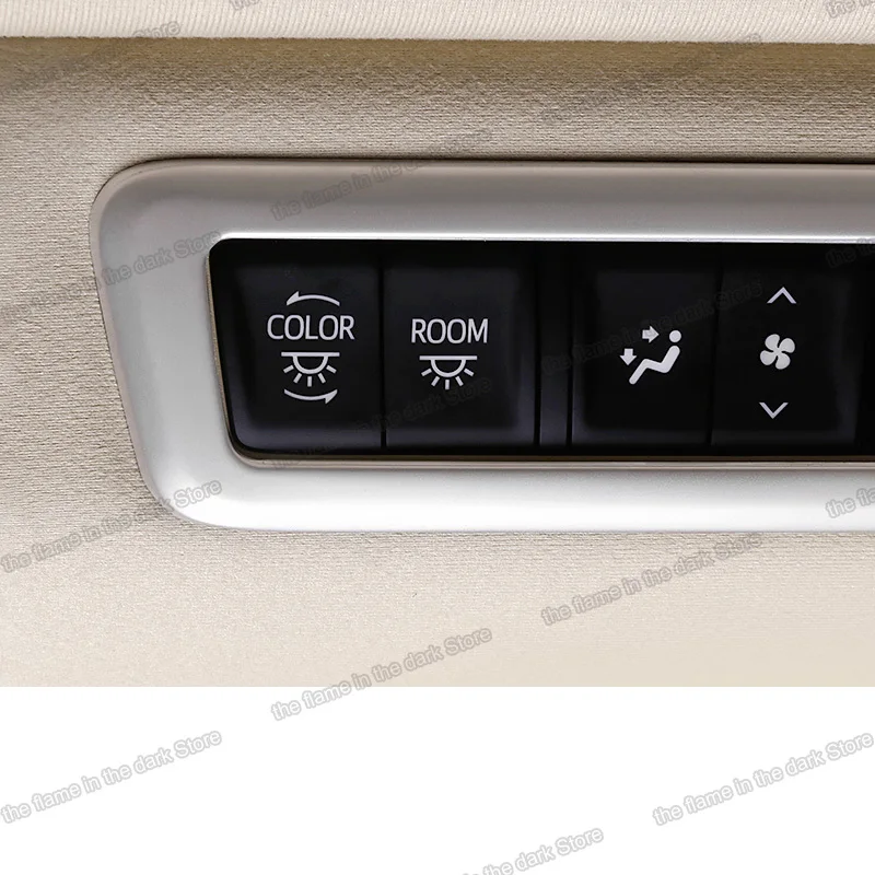 

lsrtw2017 car roof light control panel trim for toyota alphard vellfire 2015 2016 2017 2018 2019 2020 2021 30 accessories chrome