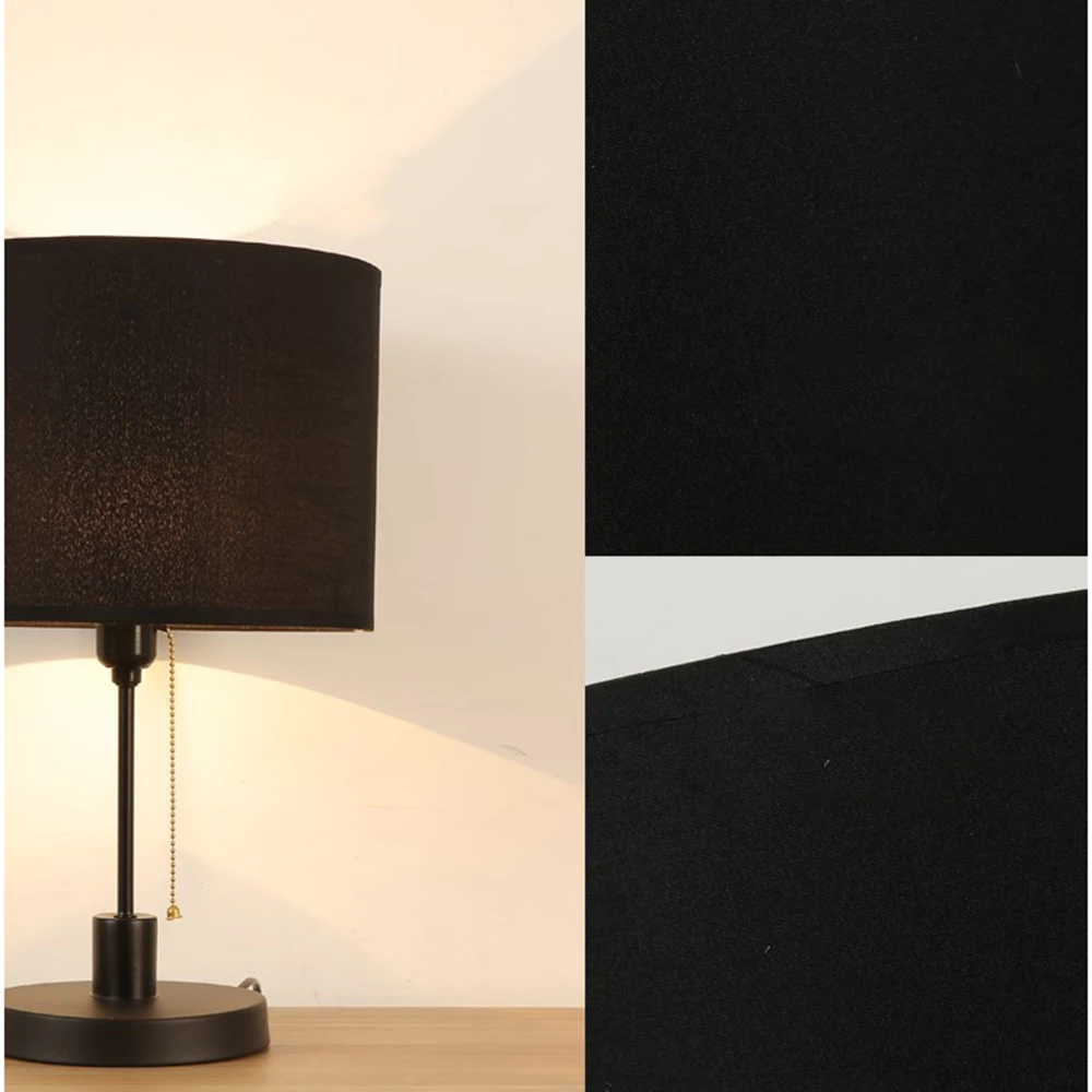 Аксессуары для крышки настольной лампы E27 цилиндрическая льняная прикроватный