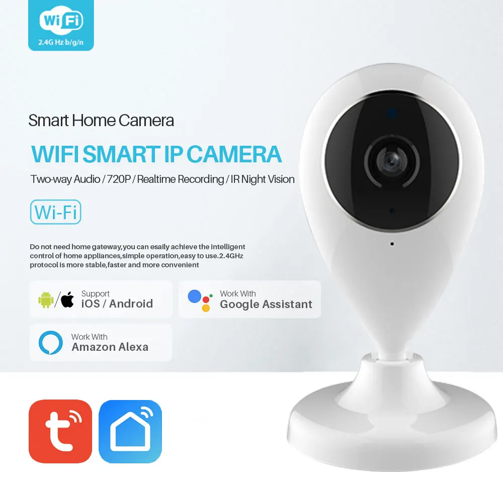 Wi-Fi IP камера беспроводная умный дом безопасности наблюдения SmartLife приложение управления двухстороннее аудио работает с Alexa Echo Google Home
