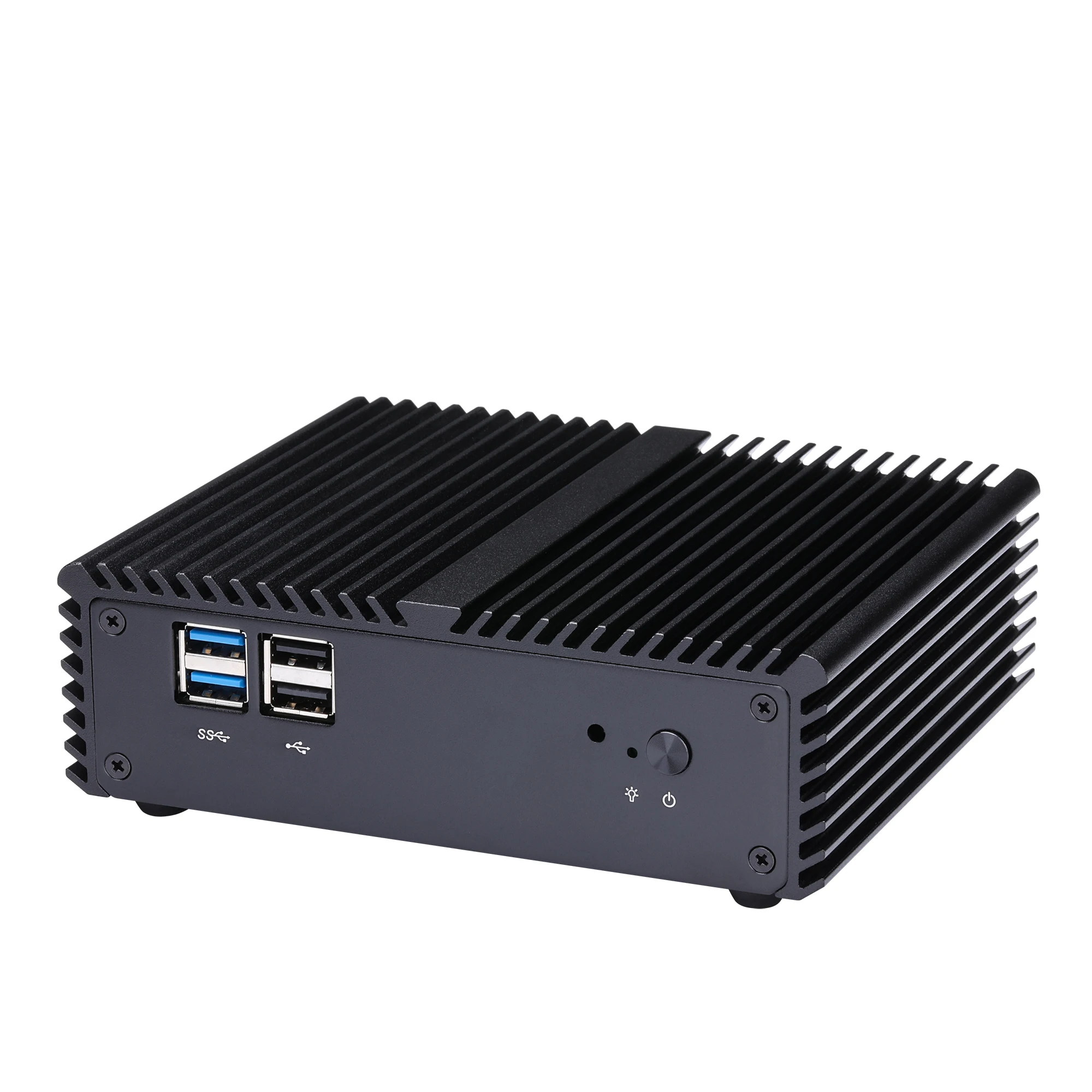 Kaufen Qotom Mini PC Barebone J3160 J3710 Micro Computer Linux Ubuntu PC AES-NI Quad Core Fanless Industrie Mini Computer Q150P