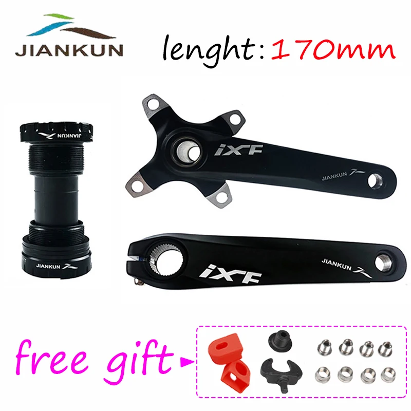 JIANKUN 104 мм BCD Кривошип 170 MTB велосипедный рукоятка Алюминиевый Дорожный шатун для