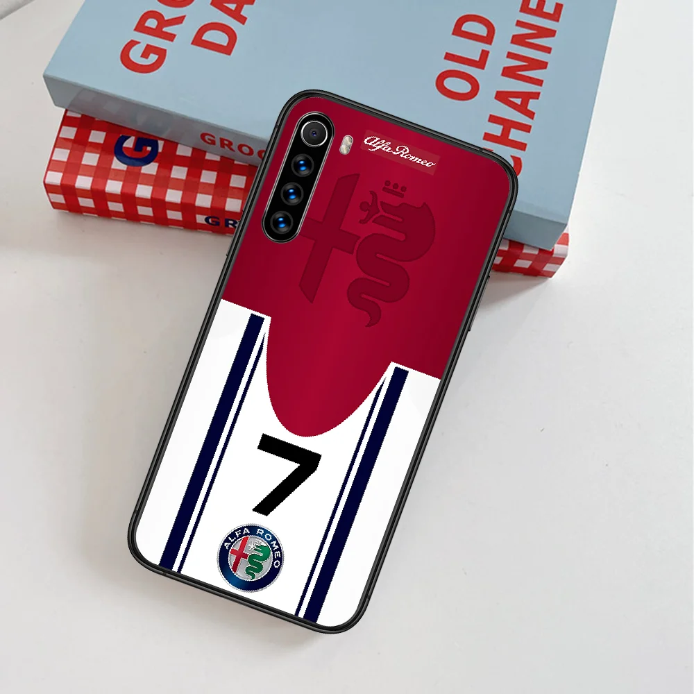 

Alfa Romeo Sport Car Logo Phone Case For Xiaomi Redmi Note 7 8 8T 9 9S 4X 7 7A 9A K30 Pro Ultra black Etui 3D Shell Fashion Back