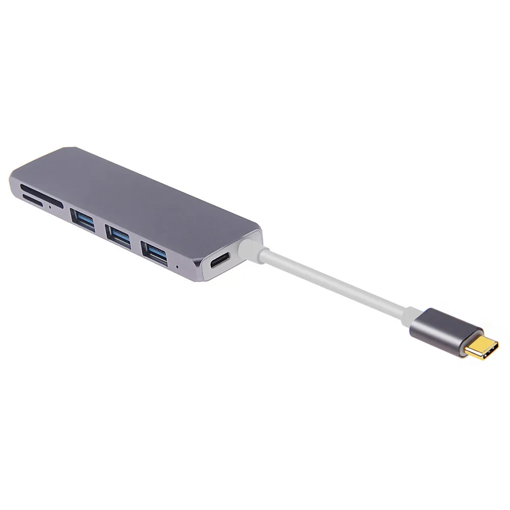 Ouhaobin USB концентратор Type-C адаптер для 3 0 портов SD/TF кардридер MacBook Pro телефона