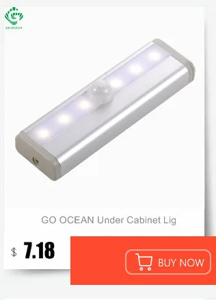 Светодиодный ночной Светильник s USB Перезаряжаемые датчик движения Шкаф Кабинет светильник Беспроводной ИК Инфракрасная индукция Кухня Лестницы ночные лампы