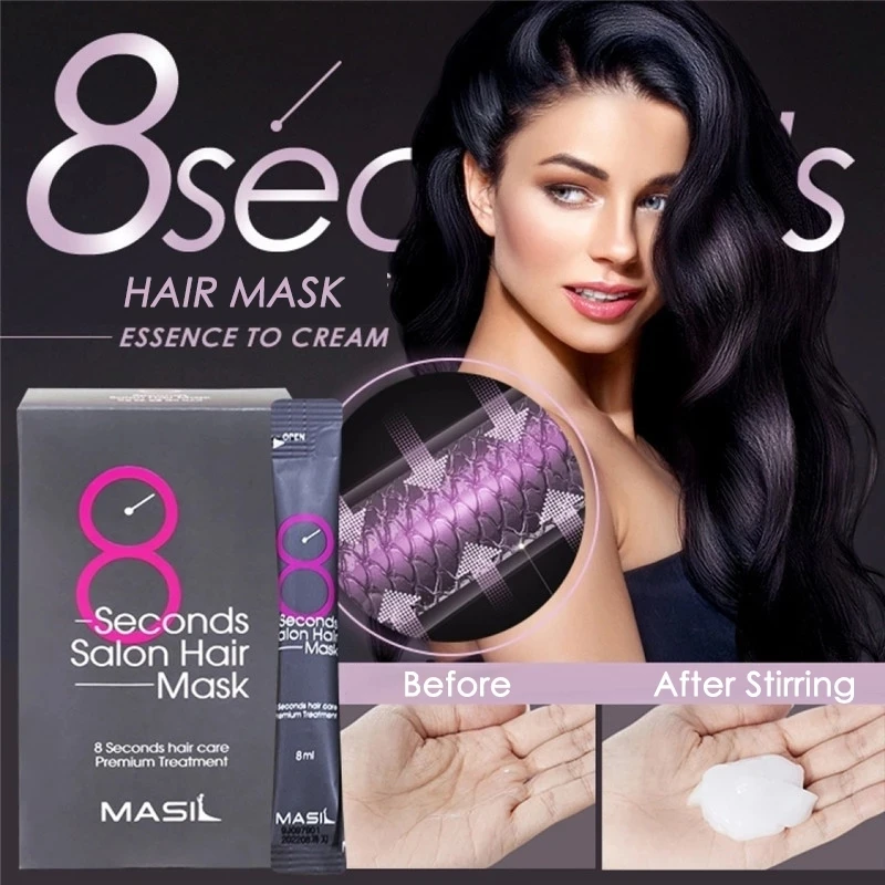 10pcs 8 Second Salon Hair Mask Care Premium Treatment Keratin Repairing Supple Hydration Cream Dry Damaged Repair | Красота и