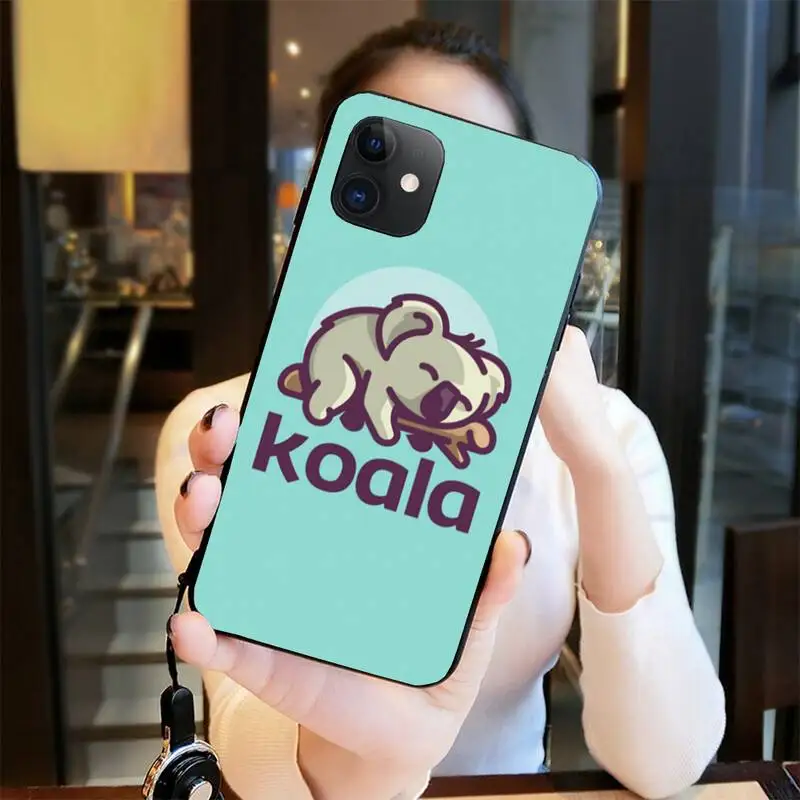 Горячая Распродажа милый мультяшный чехол Koala для телефона iPhone 11 pro XS MAX 8 7 6 6S Plus X 5S
