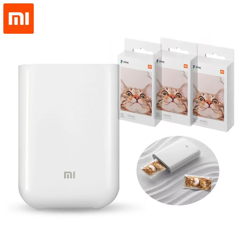 Портативный карманный мини принтер Xiaomi ZINK для фотобумаги 300 точек/дюйм|Принтеры| |