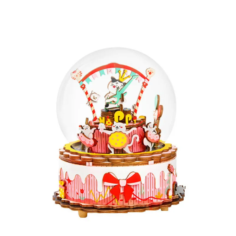 Детские Роскошные музыкальные коробки для девочек Рождественская карусель