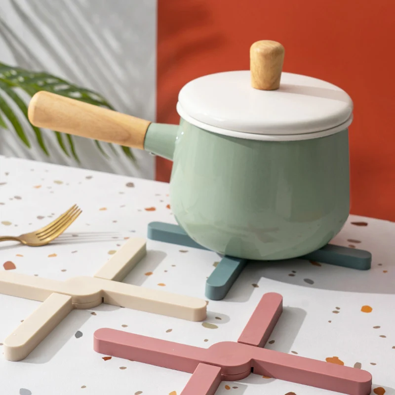 Силиконовый термостойкий Коврик складной нескользящий коврик для сковороды