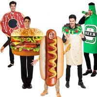 adult hamburger costume hot dog purim costume pizza costume 2021 lobster cosplay bacon men carnival costumes banana