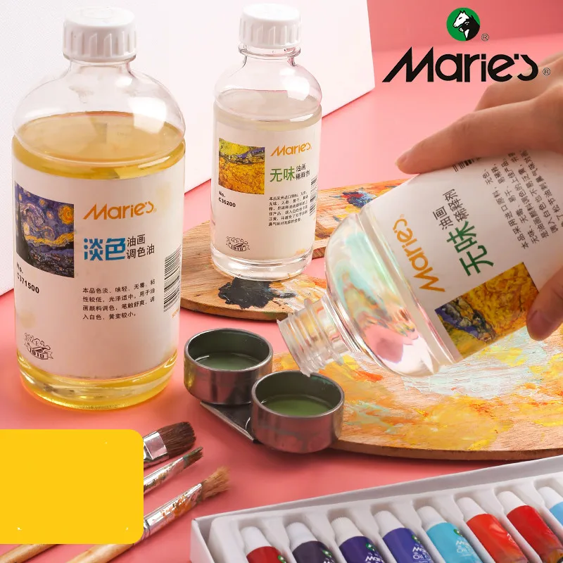 Marie's Oil Painting тонер без ароматизаторов пигментная щетка для мытья масла 200/500 мл малярный материал инструмент