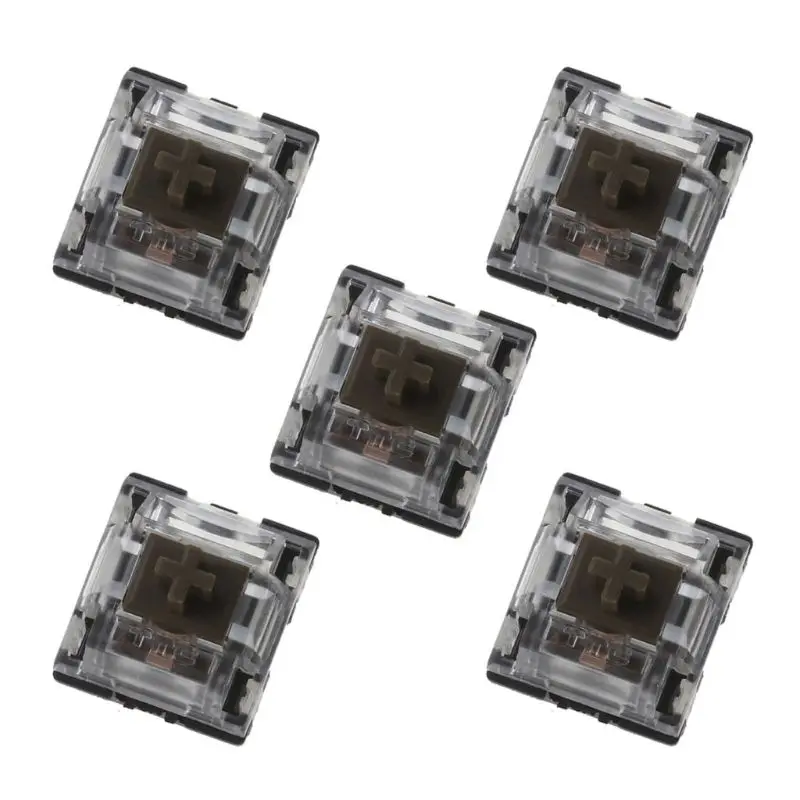 5 шт./упак. ТТК механическая клавиатура переключатель бесшумного коричневый V2 Pro