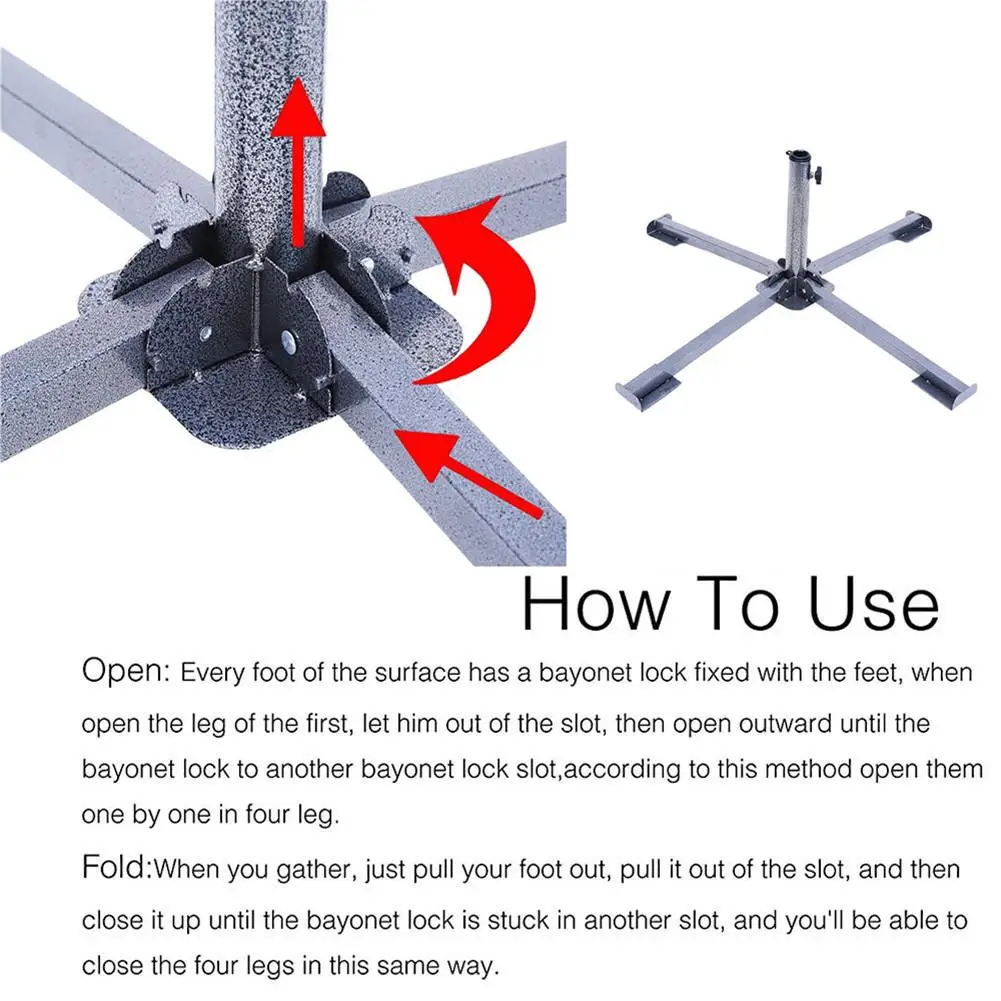 Регулируемый портативный зонтик основание для зонта навес якорь патио подставка