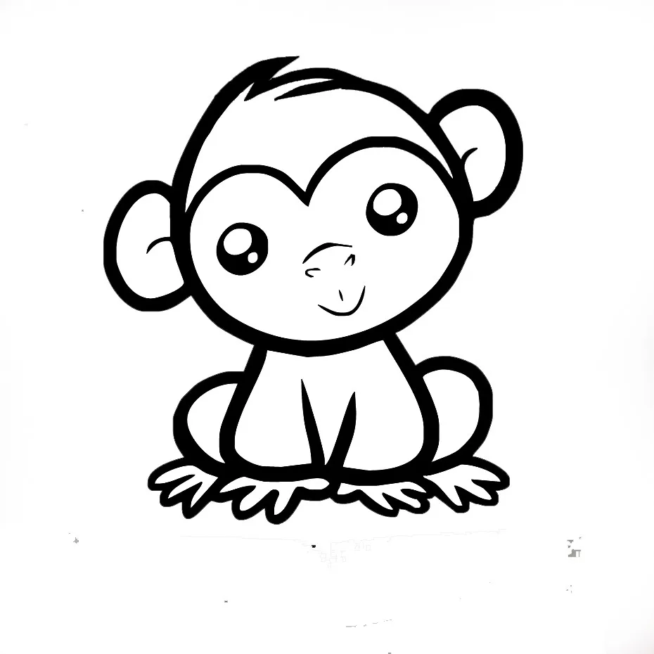 Милая обезьяна Забавный грузовик для Авто/бампер/окно виниловая наклейка