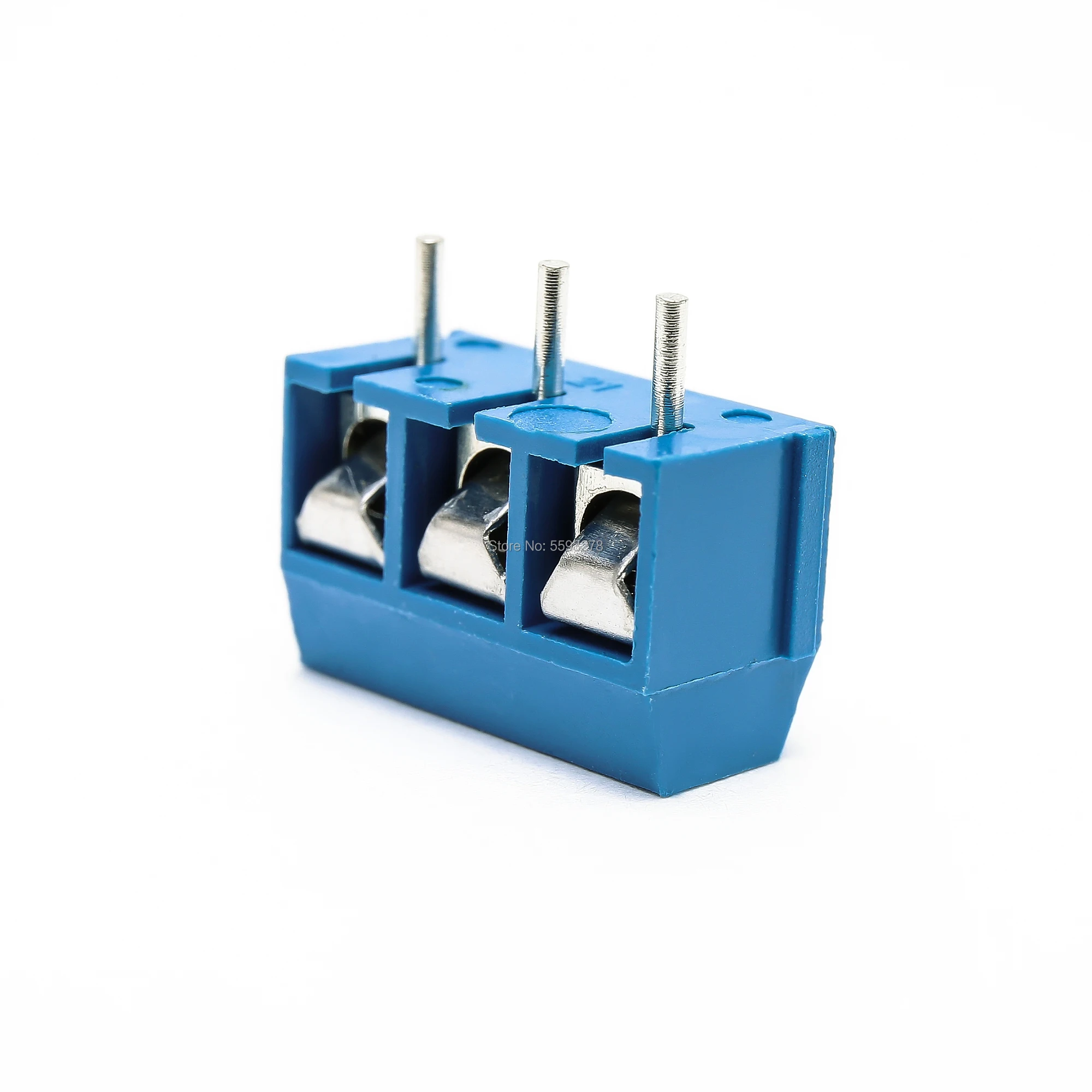 20 шт./лот 301-3P 3Pin PCB Железный винтовой клеммный блок коннектор 5 мм 08 синий зеленый