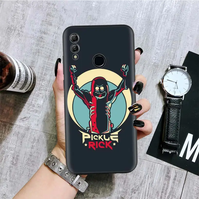Рик и Морти рассольник черная крышка чехол для телефона для huawei Y9 Y5 Y6 Y7 Honor 10 9 Lite 9X8X8 S 8A фотоаппаратов моментальной печати 7S 7A 10i 20i V20 чехол - Цвет: BA094-9