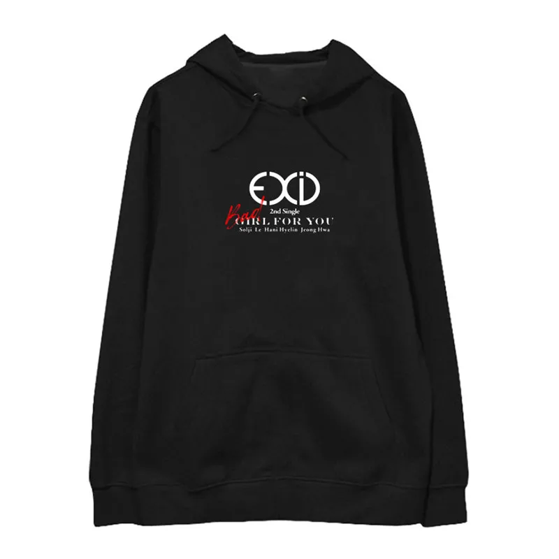 KPOP EXID для непослушных девчонок вас альбом негабаритных толстовка в стиле хип хоп