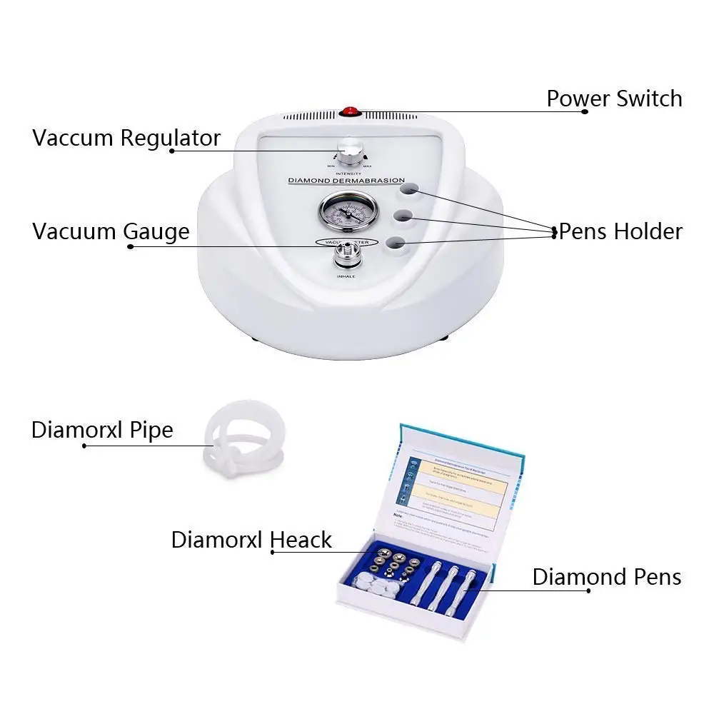 Красота Алмазная дермабразия Pro микродермабразия уход за кожей машина для