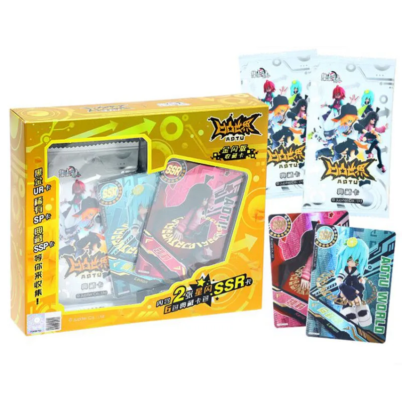 

Original Aotu World Tcg Flash Collection Cards Japan Anime Cartas Games Card Children Birthday Gift Carte Juego De Cartas