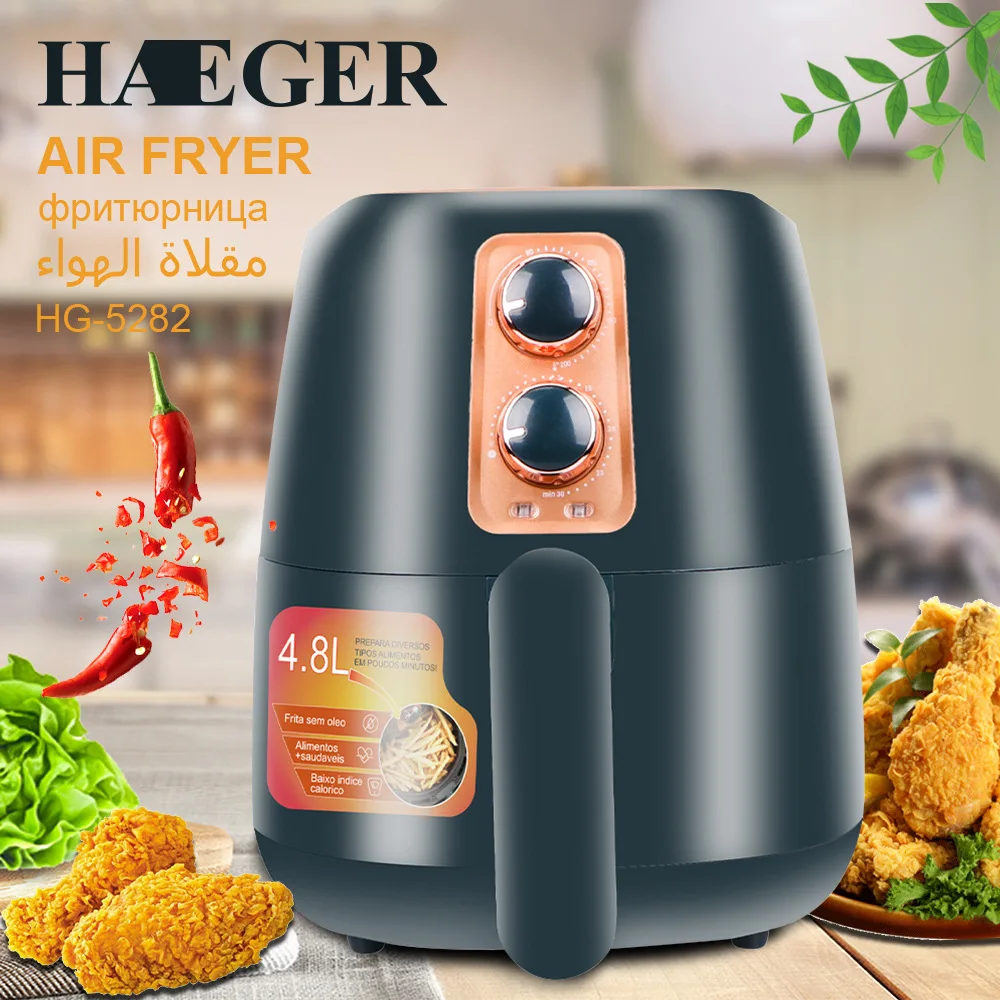 

HAEGER 4.8L Electric Air Fryer without Oil Large Capacity Dehydrator Deep Fryer Oven Convection oven hot air Baking Cooker