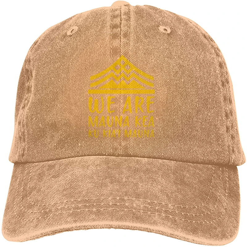 

We are Mauna Kea, Ku KiaI Mauna джинсовая шапка папа хлопковая Классическая бейсболка джинсовая кепка Регулируемая Кепка-тракер s