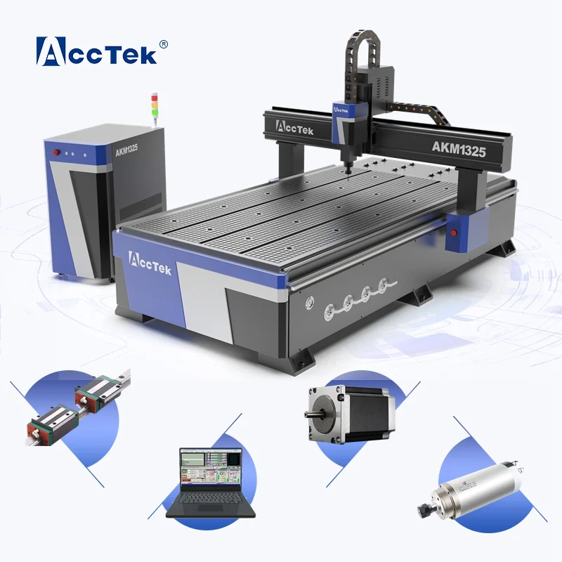 

CNC Router Wood Metal Engraving Machine 1325 Woodworking Machinery 3 Axis CNC Router AKM1325