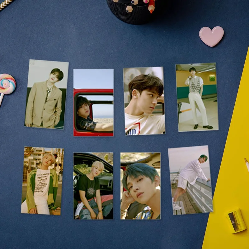 

30Pcs/set Kpop SEVENTEEN Members 7th Mini Album HD LOMO Cards Photobook Poster For Fans Collection Gift Photocards