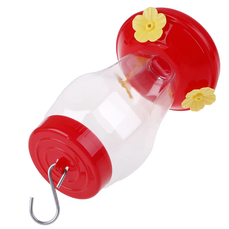 Plastics Bird Water Feeder Bottle Hanging Hummingbird Garden Outdoor Plastic Flower Iron Hook | Дом и сад