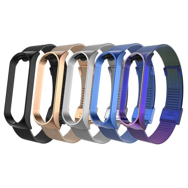 Браслет для mi Band 4 3 спортивный ремешок часы металлический силиконовый ремешок для mi band 3 4 браслет mi band 4 3 ремешок