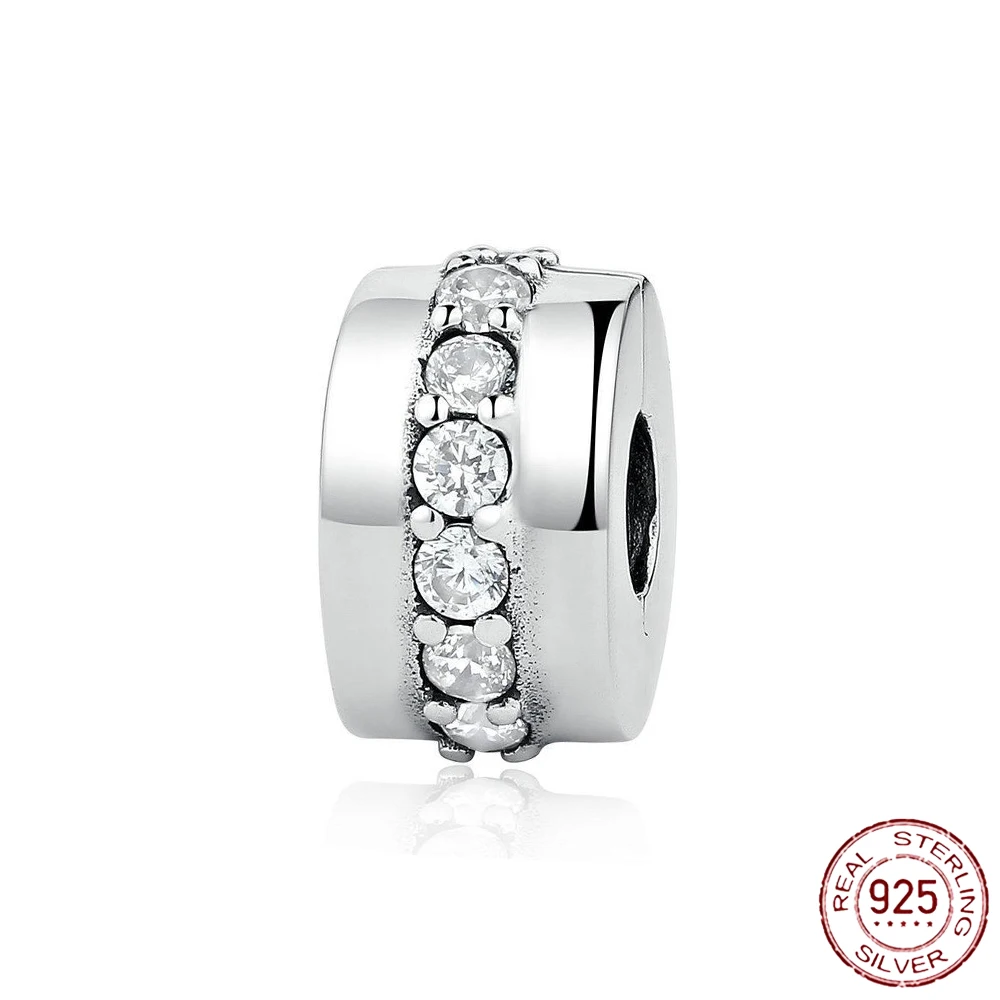 Мерцающие зажимы подвески-бусины подходят для оригинальных серебряных