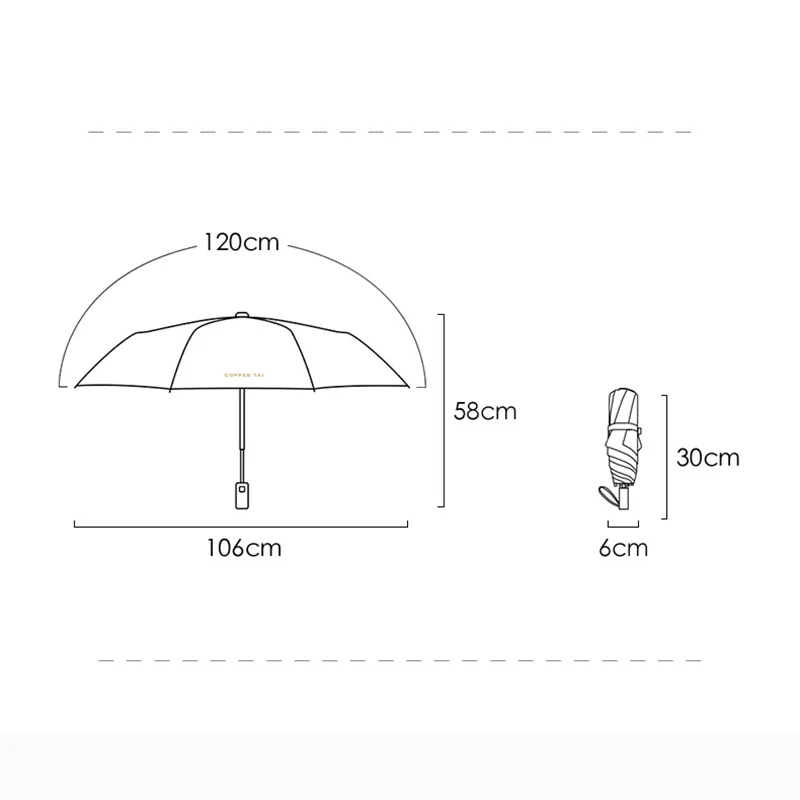 

Simple Design Clear Umbrella Automatic Same Color Coating Sun Protect Umbrellas Rain Women Folding Black Men Umbrella Paraguas
