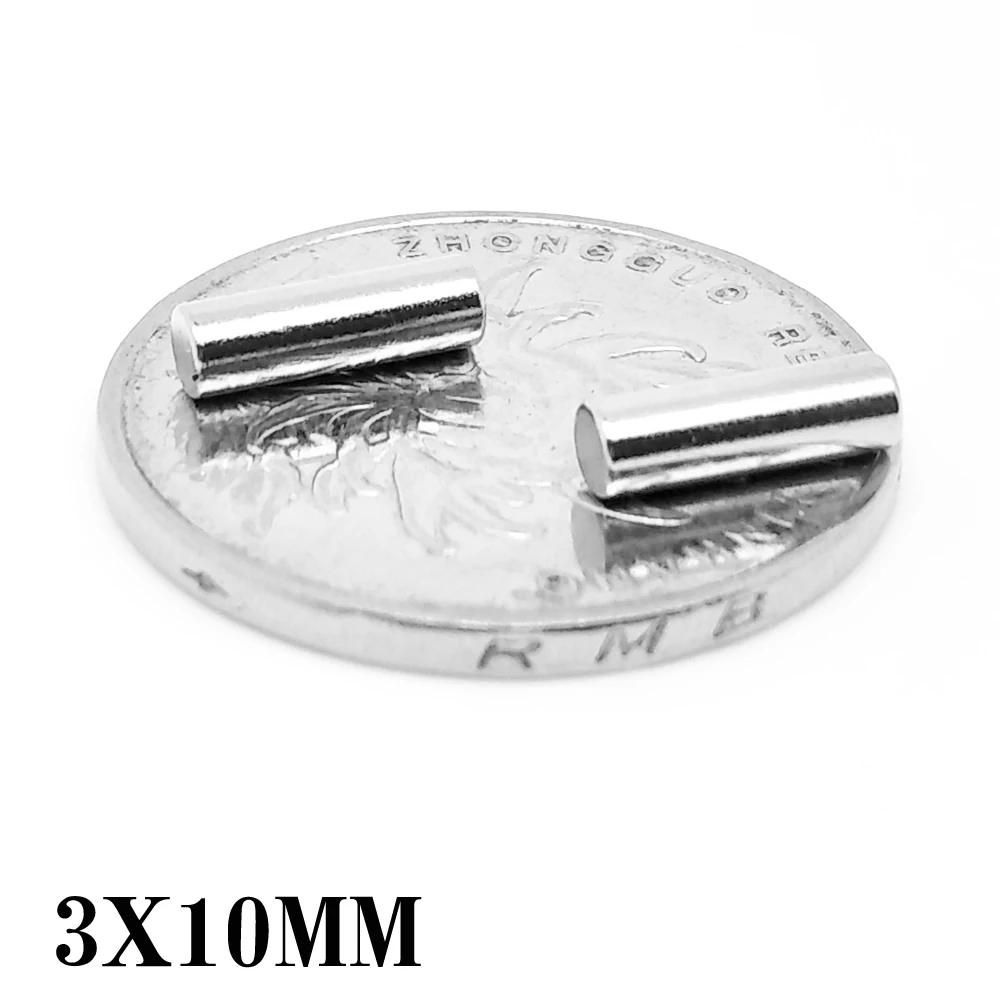 20/50/100/200/500 шт. 3x10 Сильный цилиндр редкоземельный магнит 3 мм * 10 Круглые неодимовые