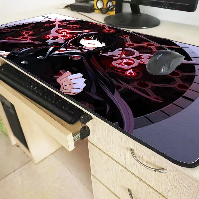 Mairuige DATE A LIVE аниме Большие размеры запирающиеся края коврики для мыши игровая скорость коврик для мыши Компьютерная мышь игровой коврик для CSGO дота ЛЛ
