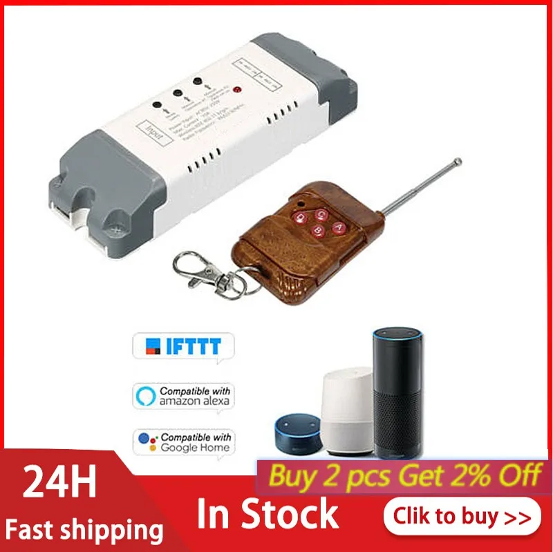 EWeLink 1/2CH Смарт Беспроводной модуль переключения для таймера с 433 МГц RF Управление