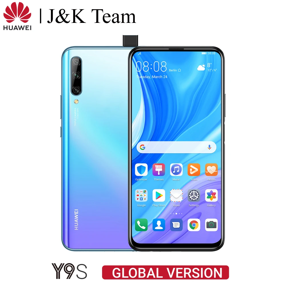 Huawei Y9S глобальная Версия Мобильный телефон 6 ГБ ОЗУ 128 Rom 48MP камера смартфон 4000 мАч