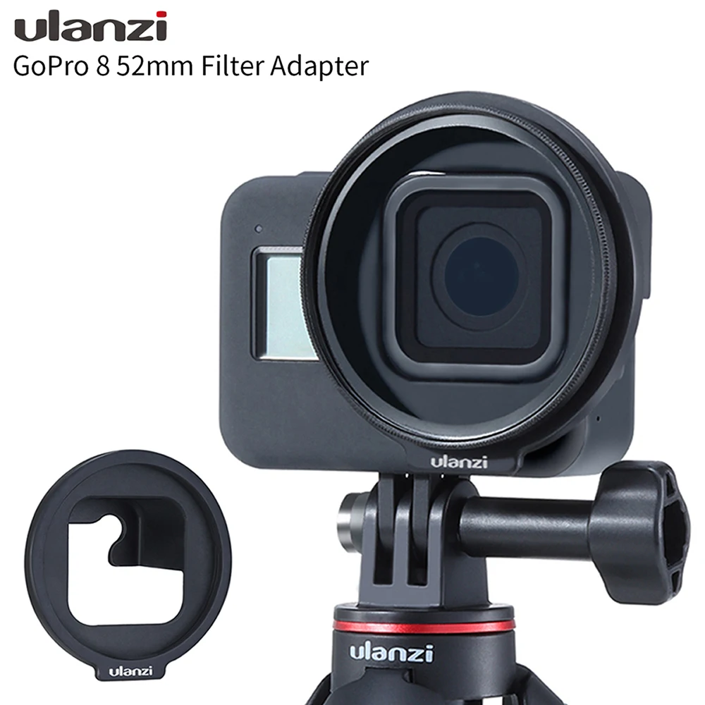 

Фильтр объектива Ulanzi G8-6 52 мм, кольцо-адаптер для Gopro Hero 8 Black Vlog, аксессуары для экшн-камеры, спортивной камеры