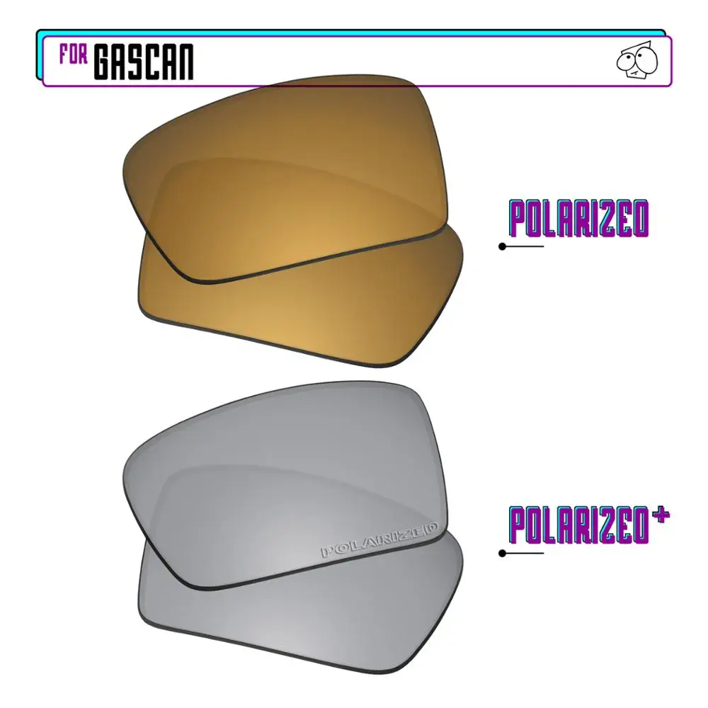 

Замена поляризованных сменных линз EZReplace для солнцезащитных очков Oakley Gascan-Sir P Plus-GunmetalP