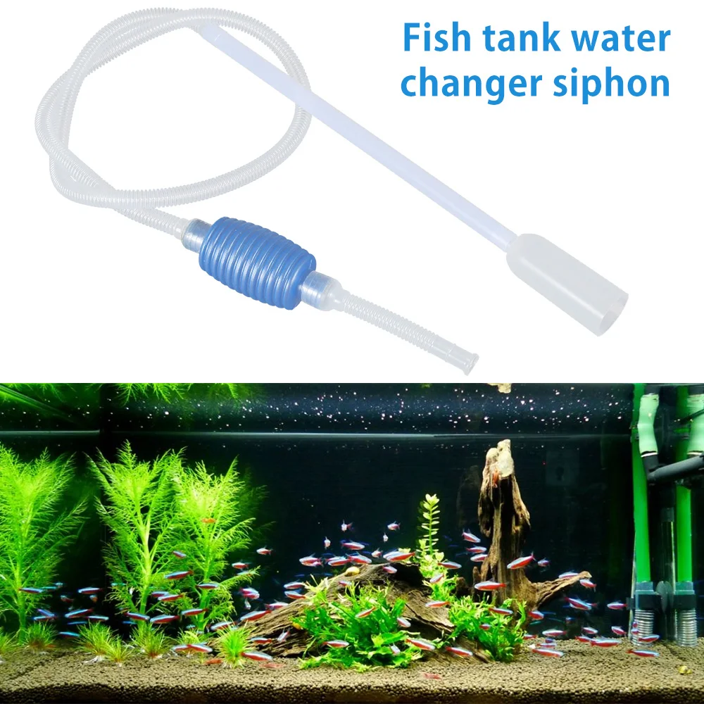 

Aquarium Gravel Cleaner Vacuum Handheld Siphon Pump With Filter Nozzle Fish Tank Water Changer Air Pump Cleaning Accessories