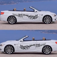 fashion flowers butterfly music car stickers and decals sticker for car wrap vinyl cars body window decoration sticker