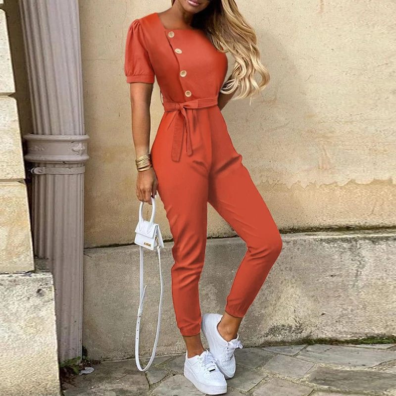 Женский комбинезон с леопардовым принтом Летний глубоким v образным вырезом