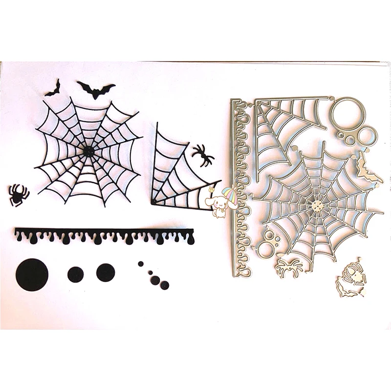Christmas spider web metal cutting die DIY etching mold technology paper card making scrapbook embossing decoration | Дом и сад